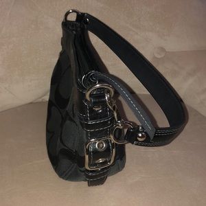 Coach black shoulder purse. Small